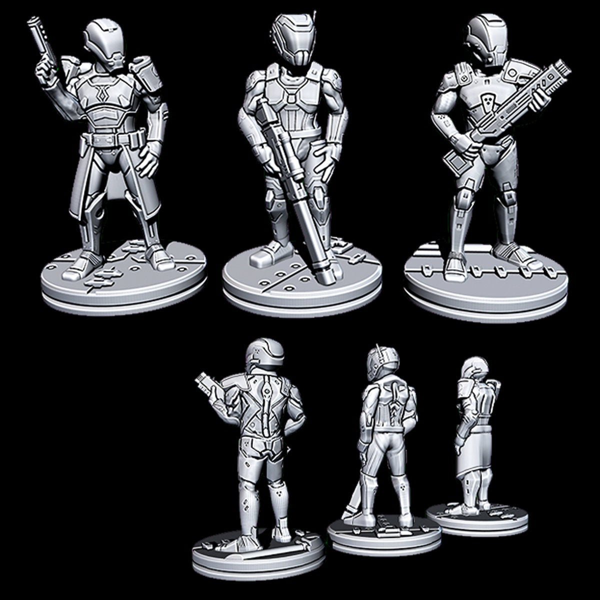 Alliance Patrol - Novus Landing - Starfinder - Cyberpunk - Science Fiction - Syfy - RPG - Tabletop - Scatter- Terrain- 28 mm / 1"