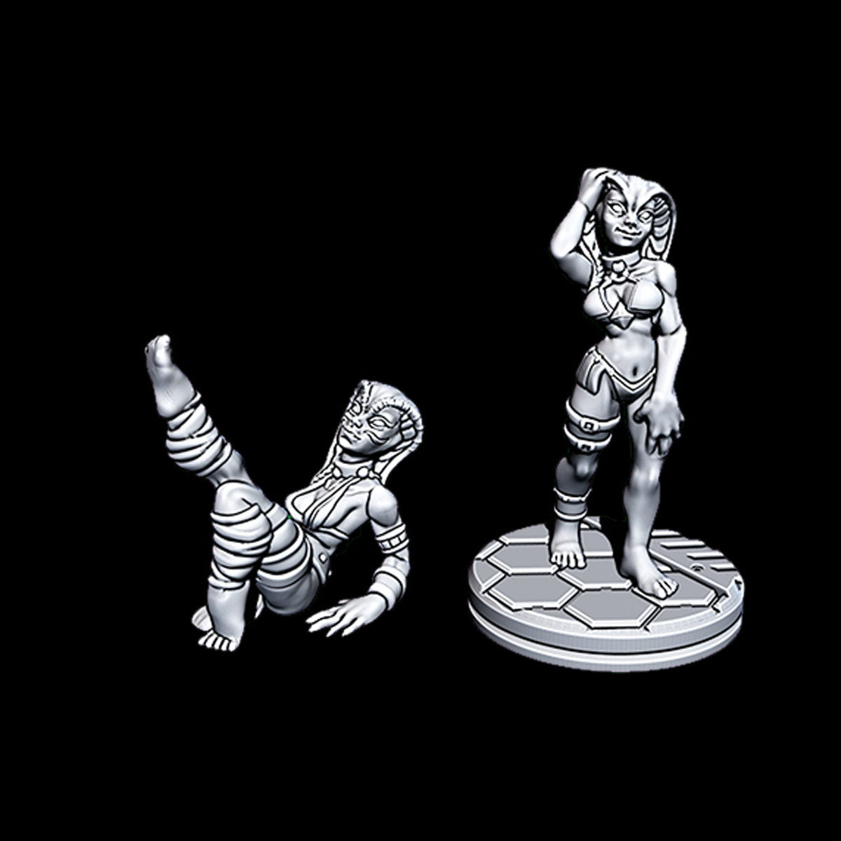 Alien Dancers - Novus Landing - Starfinder - Cyberpunk - Science Fiction - Syfy - RPG - Tabletop - Scatter- Terrain- 28 mm / 1"