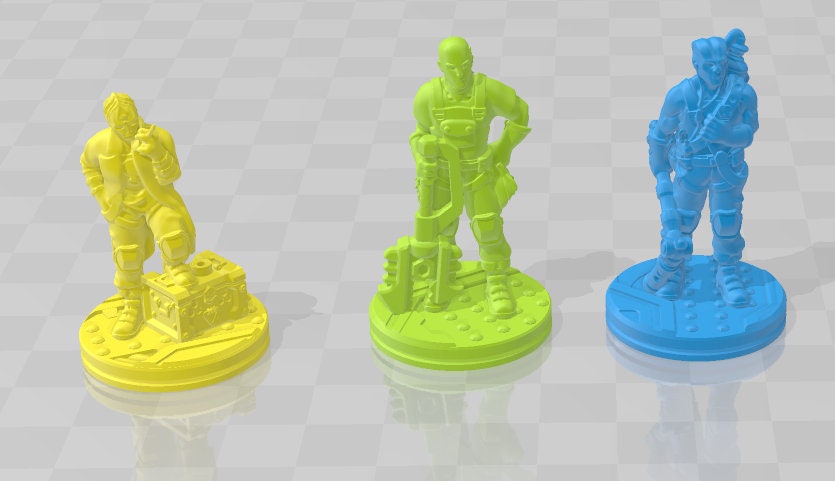 Alien Dock Workers - Novus Landing - Starfinder - Cyberpunk - Science Fiction - Syfy - RPG - Tabletop - Scatter- Terrain- 28 mm / 1"