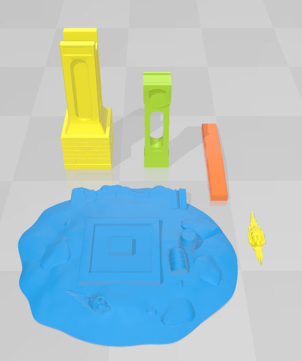 Overpass Set - Oasis in the Sea of Dirt - Atom Punk - Starfinder - Cyberpunk - Science Fiction - Syfy - RPG - Tabletop- Scatter-28mm