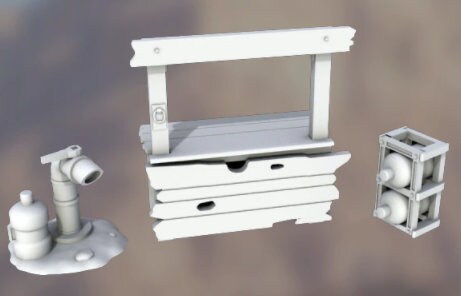 Small Water Vendor - Oasis in the Sea of Dirt - Atom Punk - Starfinder - Cyberpunk - Science Fiction - Syfy - RPG - Tabletop- Scatter-28mm