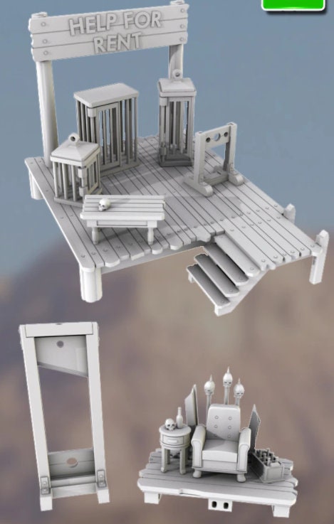 Raider Add-on - Oasis in the Sea of Dirt - Atom Punk - Starfinder - Cyberpunk -Science Fiction -Syfy - RPG- Tabletop- Scatter-28mm