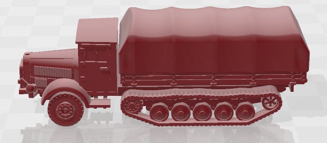 Mercedes L4500R Maultier - 1:100 scale - Germany - Tanks - Armored Vehicle - World Of Tanks - War Game - Wargaming -Tabletop Games