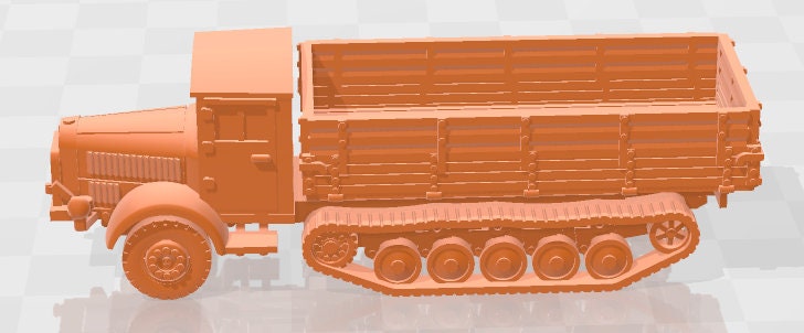 Mercedes L4500R Maultier - 1:100 scale - Germany - Tanks - Armored Vehicle - World Of Tanks - War Game - Wargaming -Tabletop Games