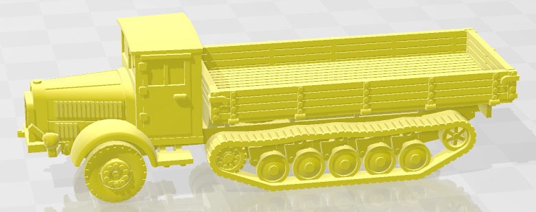 Mercedes L4500R Maultier - 1:100 scale - Germany - Tanks - Armored Vehicle - World Of Tanks - War Game - Wargaming -Tabletop Games