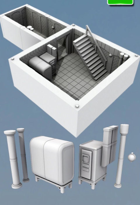 Building Basement - Oasis in the Sea of Dirt - Atom Punk - Starfinder - Cyberpunk -Science Fiction -Syfy - RPG- Tabletop- Scatter-28mm