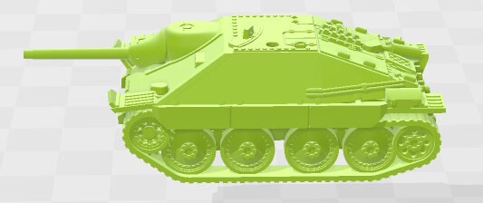Flammpanzer - Hetzer w/ MG34 - 1:100 scale - Germany - Tanks - Armored Vehicle - World Of Tanks - War Game - Wargaming -Tabletop Games