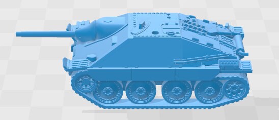 Flammpanzer - Hetzer w/ MG34 - 1:100 scale - Germany - Tanks - Armored Vehicle - World Of Tanks - War Game - Wargaming -Tabletop Games