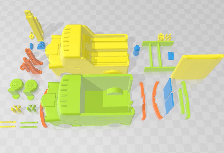 Old Delivery Trucks - Oasis in the Sea of Dirt - Atom Punk - Starfinder - Cyberpunk -Science Fiction -Syfy - RPG- Tabletop- Scatter-28mm