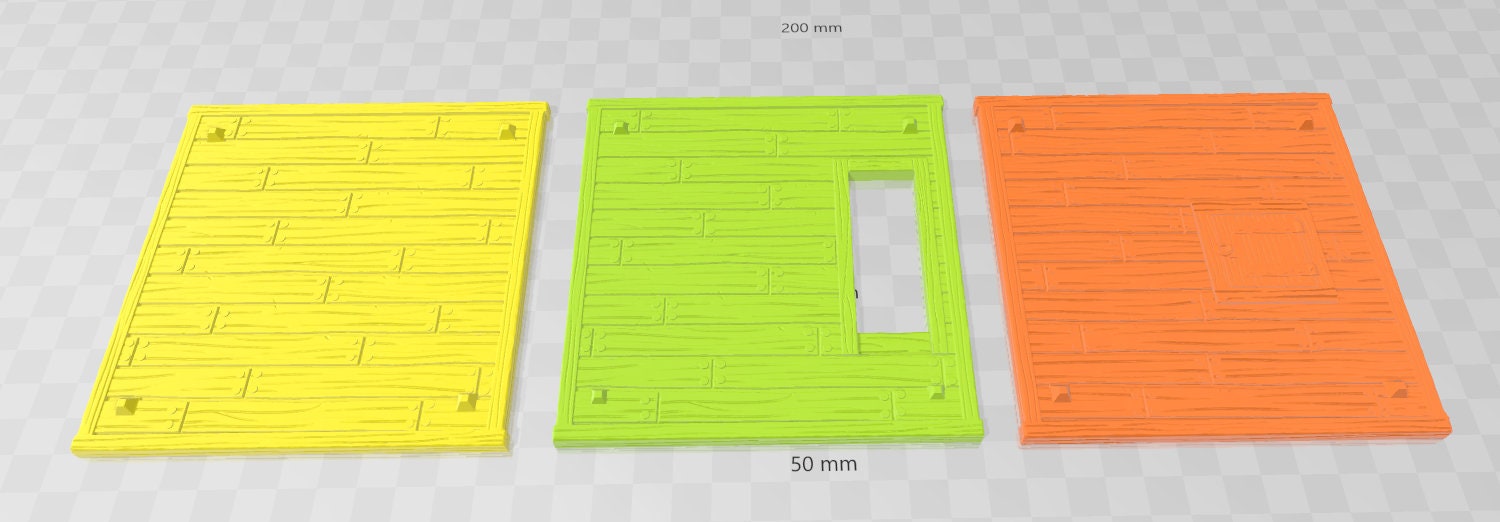 Wood Floors - DND - Dungeons & Dragons - RPG - Pathfinder - Tabletop - TTRPG - City of Oxwell - 28 mm