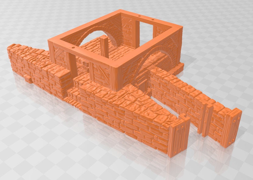 River Mill Base - Oars Rest - DND - Dungeons & Dragons - RPG - Pathfinder - Tabletop - 28mm