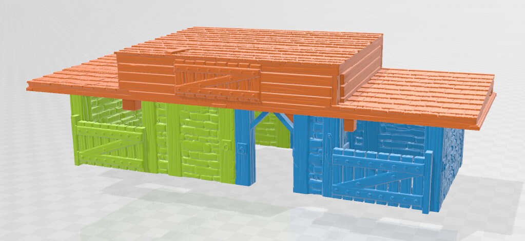 Stables And Barn - Oars Rest - DND - Dungeons & Dragons - RPG - Pathfinder - Tabletop - 28mm