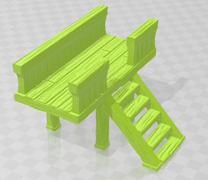 Stairs - Oars Rest - DND - Dungeons & Dragons - RPG - Pathfinder - Tabletop - 28mm