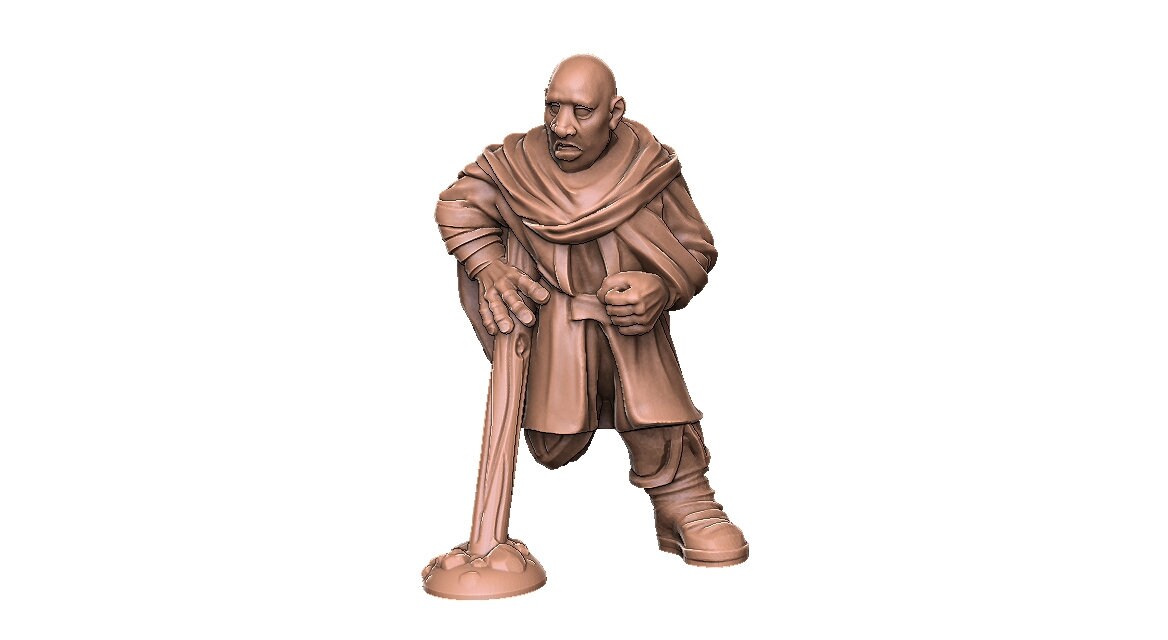 Crippled Townsfolk - DND - Dungeons & Dragons - RPG - Pathfinder - Tabletop - TTRPG - Demizens of Fantasy - Dark Realms - 28 mm