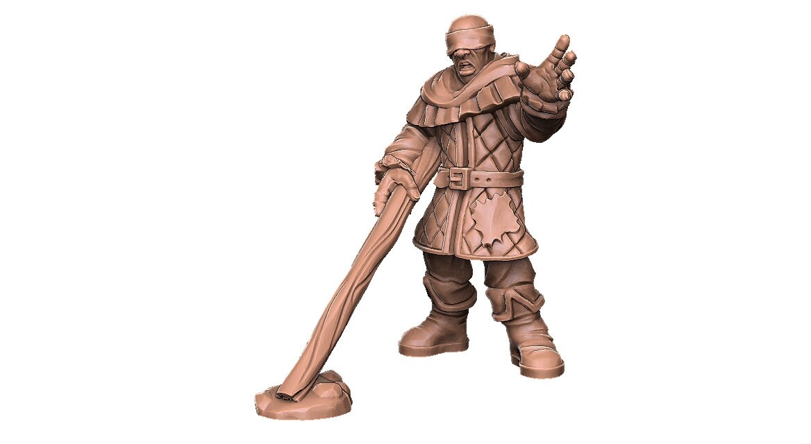 Crippled Townsfolk - DND - Dungeons & Dragons - RPG - Pathfinder - Tabletop - TTRPG - Demizens of Fantasy - Dark Realms - 28 mm