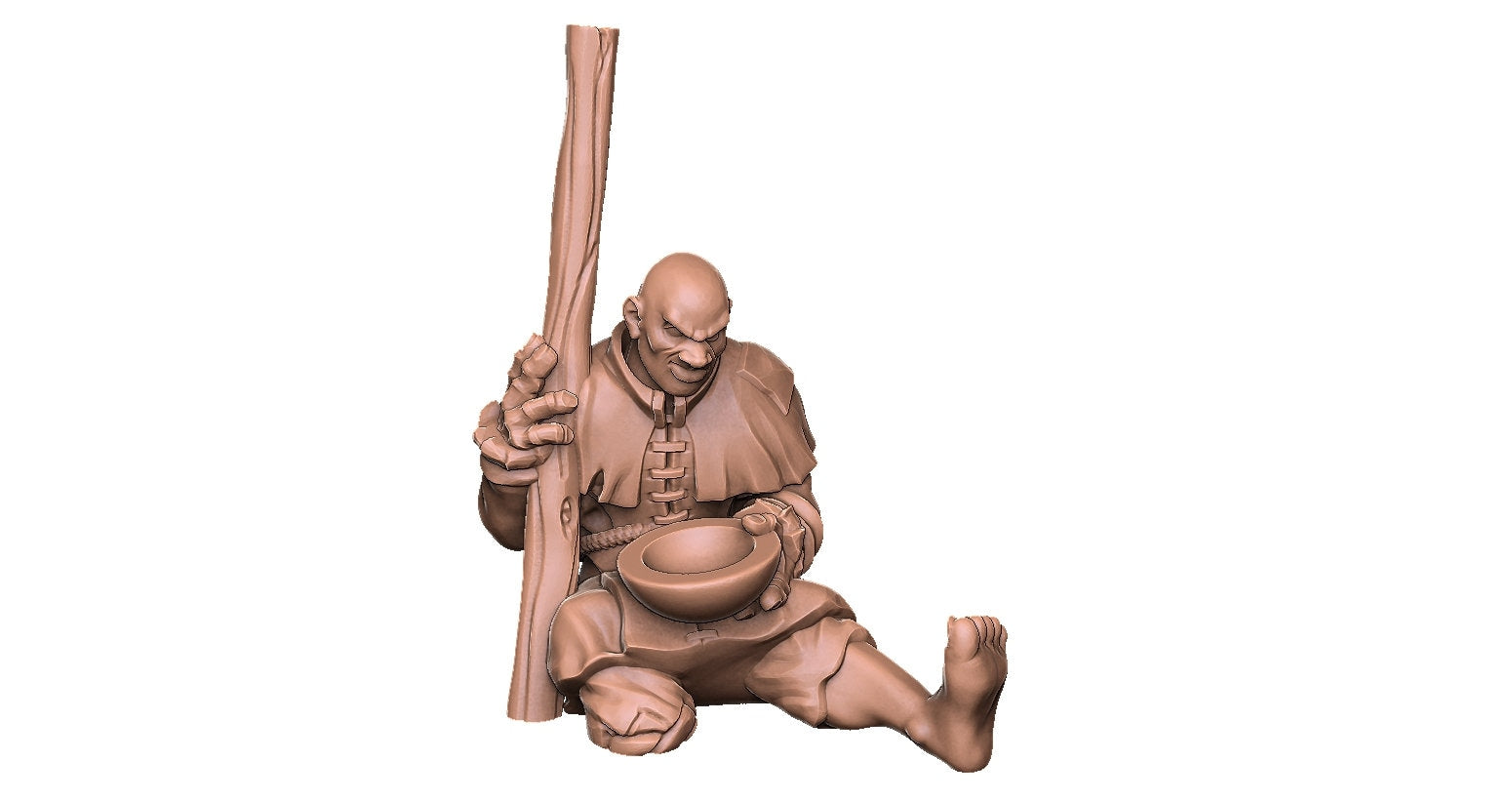 Crippled Townsfolk - DND - Dungeons & Dragons - RPG - Pathfinder - Tabletop - TTRPG - Demizens of Fantasy - Dark Realms - 28 mm