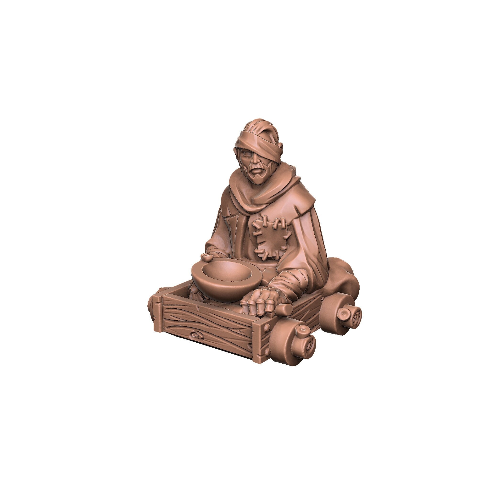 Crippled Townsfolk - DND - Dungeons & Dragons - RPG - Pathfinder - Tabletop - TTRPG - Demizens of Fantasy - Dark Realms - 28 mm