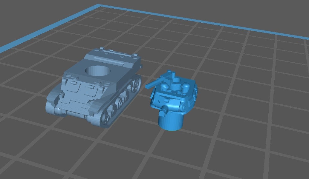 M8HMC with Turret - 1:200 - US - Tanks - Armored Vehicle - World Of Tanks - War Game - Wargaming - Axis and Allies - Tabletop Games