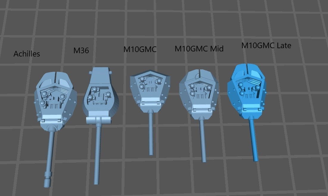 M10 GMC - 1:200 scale - US - Tanks - Armored Vehicle - World Of Tanks - War Game - Wargaming - Axis and Allies - Tabletop Games