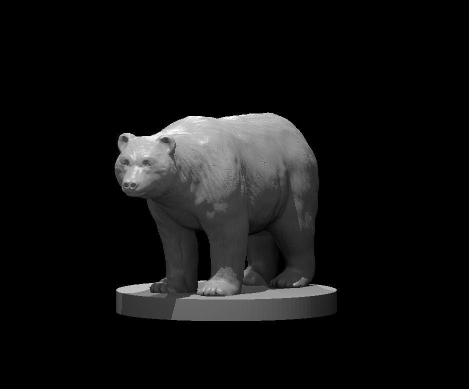 Black Bear Mini - DND - Pathfinder - Dungeons & Dragons - RPG - Tabletop - mz4250- Miniature - 28 mm - 1" Scale