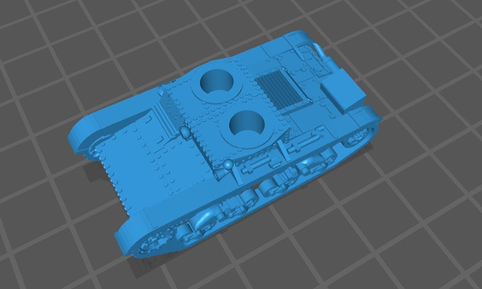 T-26A w/ two turrets - 1-100 scale - USSR - Tanks - Armored Vehicle - World Of Tanks - War Game - Wargaming-Axis and Allies - Tabletop Games