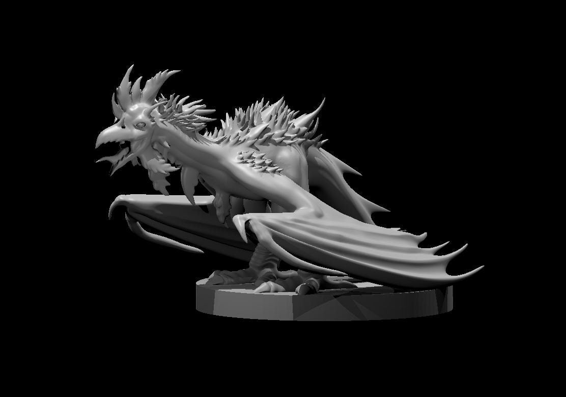 Cockitrice Mini - DND - Pathfinder - Dungeons & Dragons - RPG - Tabletop - mz4250- Miniature-28mm-1"Scale