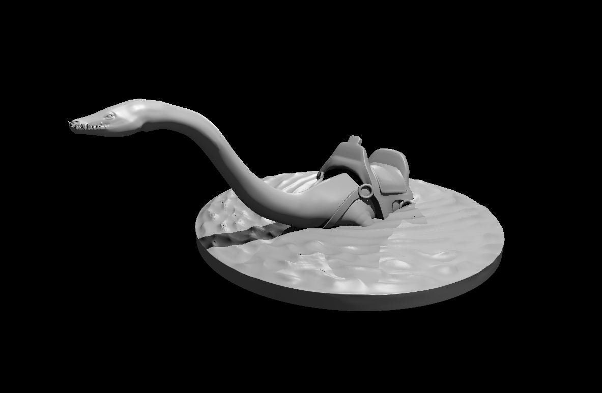 Plesiosaurus Mini - DND - Pathfinder - Dungeons & Dragons - RPG - Tabletop - mz4250- Miniature-28mm-1"Scale