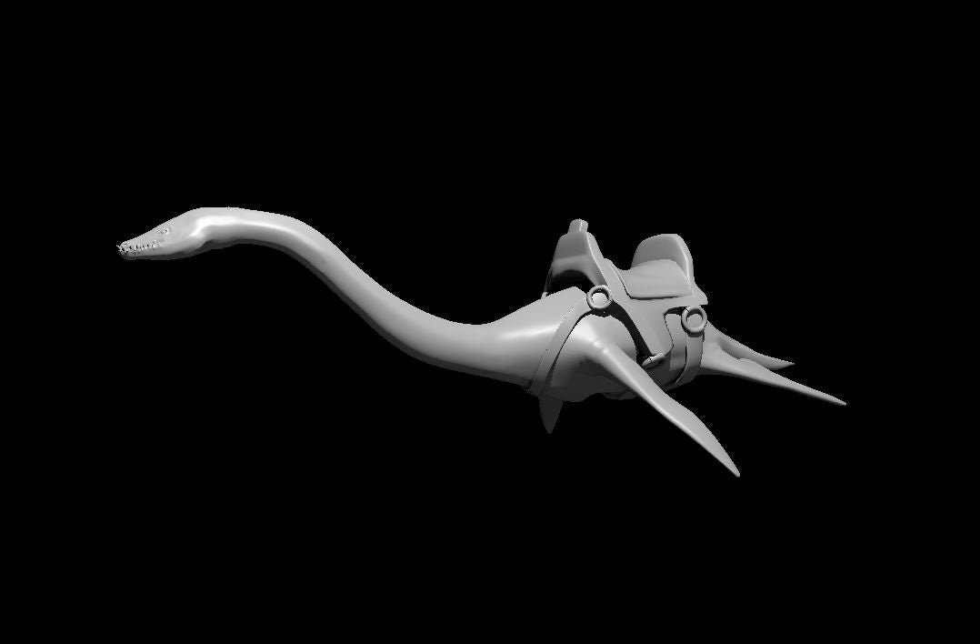 Plesiosaurus Mini - DND - Pathfinder - Dungeons & Dragons - RPG - Tabletop - mz4250- Miniature-28mm-1"Scale