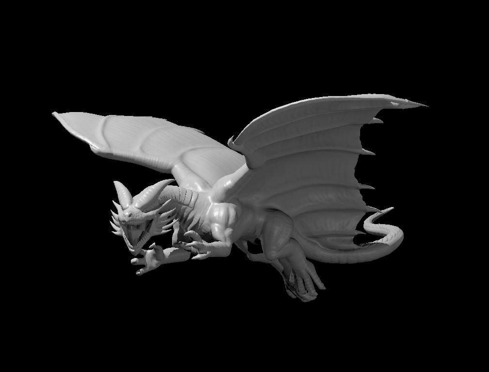 Wyrmling Copper Dragon Metallic Mini - DND - Pathfinder - Dungeons & Dragons - RPG - Tabletop - mz4250- Miniature-28mm-1"Scale