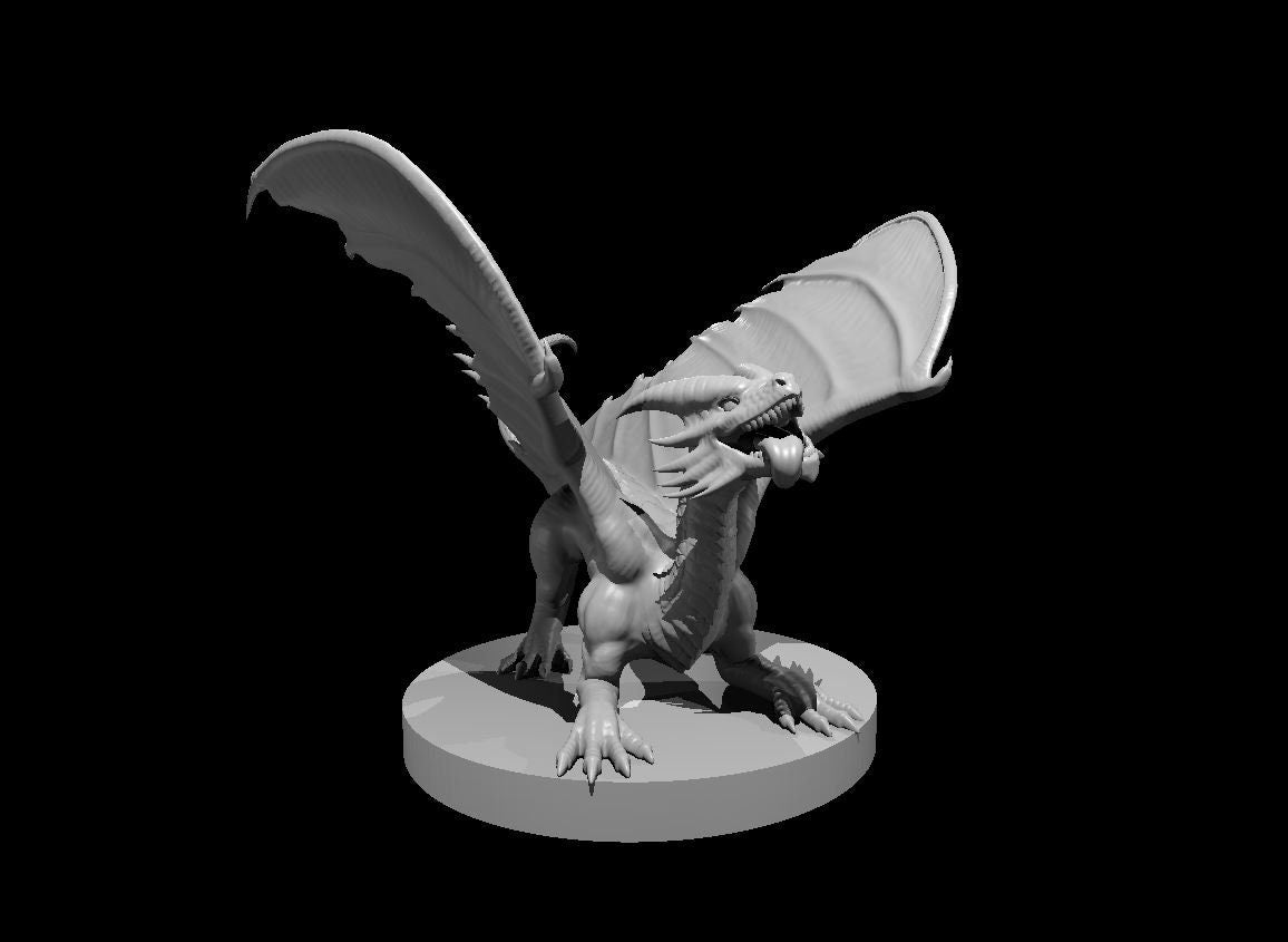 Wyrmling Copper Dragon Metallic Mini - DND - Pathfinder - Dungeons & Dragons - RPG - Tabletop - mz4250- Miniature-28mm-1"Scale