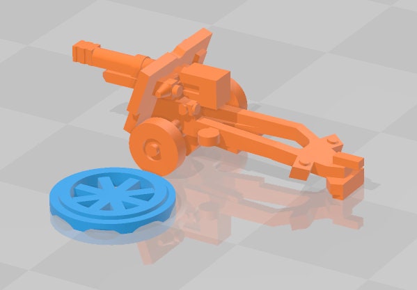 25 Pound Field Gun - 1:200 scale - UK - Tanks - Armored Vehicle - World Of Tanks - War Game - Wargaming - Axis and Allies - Tabletop Games