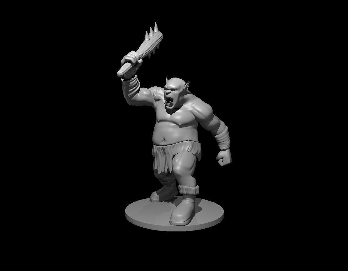 Ogre Mini - DND - Pathfinder - Dungeons & Dragons - RPG - Tabletop - mz4250- Miniature-28mm-1"Scale