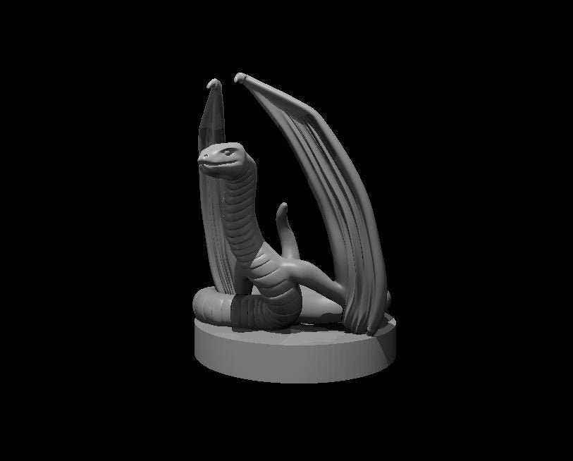Flying Snake Mini - DND - Pathfinder - Dungeons & Dragons - RPG - Tabletop - mz4250- Miniature-28mm-1"Scale