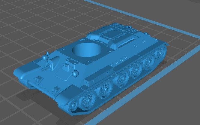 T34-76 1940-41 - 1:100 scale - USSR - Tanks - Armored Vehicle - World Of Tanks - War Game - Wargaming - Axis and Allies - Tabletop Games