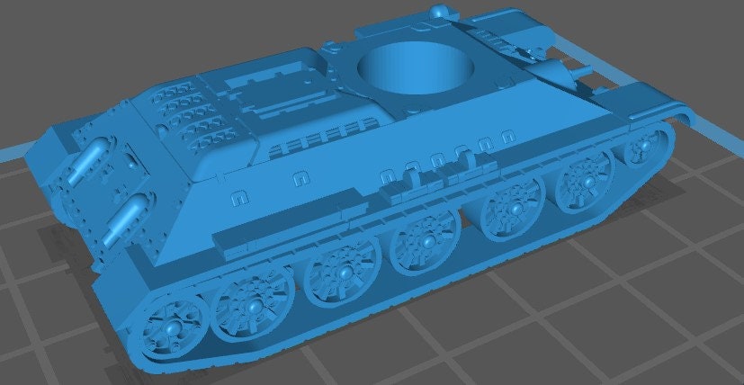 T34-76 1940-41 - 1:100 scale - USSR - Tanks - Armored Vehicle - World Of Tanks - War Game - Wargaming - Axis and Allies - Tabletop Games