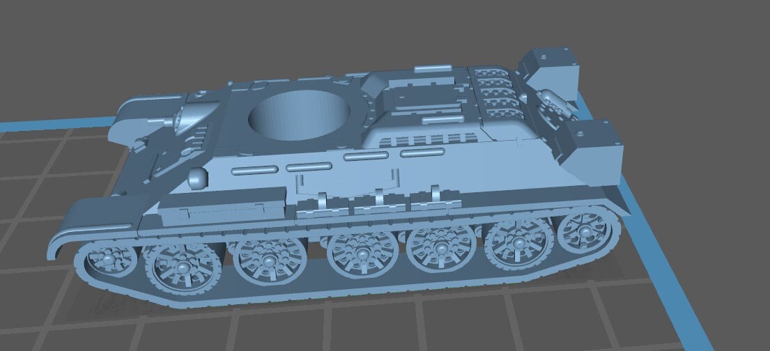 T34-76 1942-44 - 1:100 scale - USSR - Tanks - Armored Vehicle - World Of Tanks - War Game - Wargaming - Axis and Allies - Tabletop Games