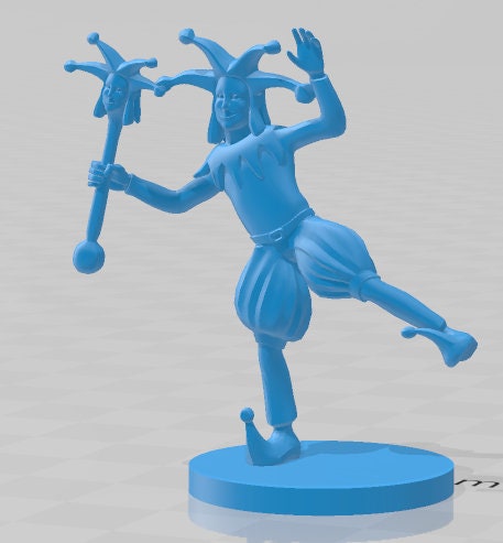 Court Jester Mini - DND - Pathfinder - Dungeons & Dragons - RPG - Tabletop - mz4250- Miniature-28mm-1"Scale