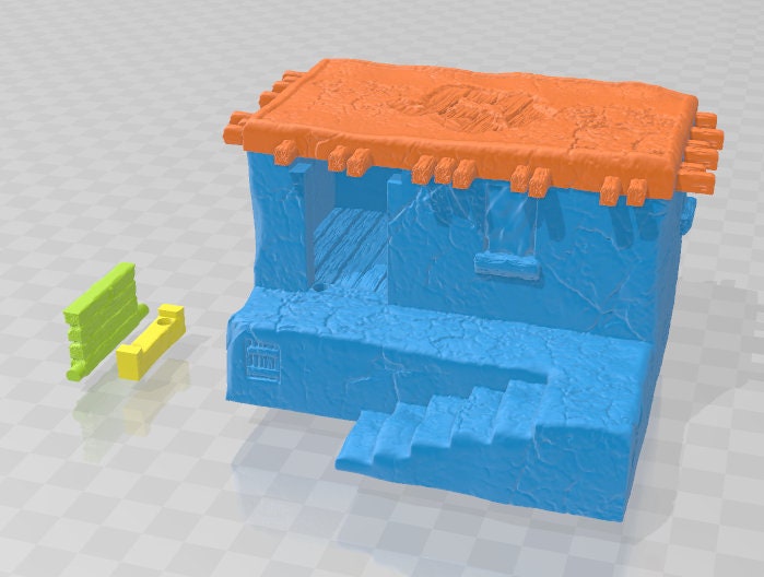 Desert Dwellings 4x4 Tiles - Pathfinder - Dungeons & Dragons - RPG - Tabletop - Terrain - 28 mm / 1" - - Aether Studios