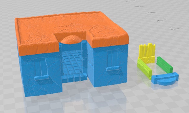 Desert Dwellings 4x4 Tiles - Pathfinder - Dungeons & Dragons - RPG - Tabletop - Terrain - 28 mm / 1" - - Aether Studios