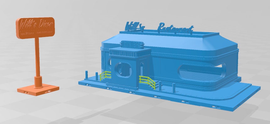 Wills Diner - Pathfinder - Dungeons & Dragons - RPG - Tabletop - Terrain - 28 mm / 1" - - Aether Studios