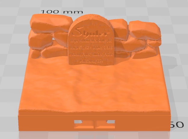 Gravestone 2x2 Tiles Set 1 - Pathfinder - Dungeons & Dragons - RPG - Tabletop - Terrain - 28 mm / 1" - - Aether Studios