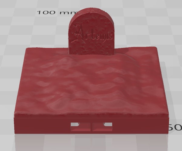 Gravestone 2x2 Tiles Set 2 - Pathfinder - Dungeons & Dragons - RPG - Tabletop - Terrain - 28 mm / 1" - - Aether Studios
