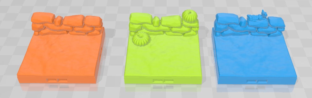 Pumpkin Patch 2x2 Tiles - Pathfinder - Dungeons & Dragons - RPG - Tabletop - Terrain - 28 mm / 1" - - Aether Studios