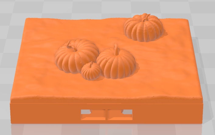 Pumpkin Patch 2x2 Tiles - Pathfinder - Dungeons & Dragons - RPG - Tabletop - Terrain - 28 mm / 1" - - Aether Studios