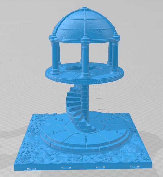 Tower And Statues - Shadowgrove Set 3 -Fat Dragon Games- DND- Pathfinder -RPG- Terrain-28 mm / 1" - Dungeon & Dragons -