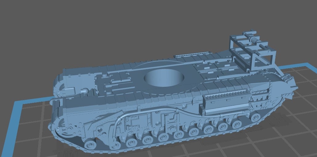 Churchill IV SBG Pack includes all in photo - 1:100 scale - UK - Tanks - Armored Vehicle - World Of Tanks - War Game - Wargaming