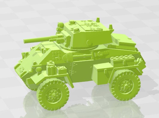 Humber mk II-IV - 1:100 scale - Canada - Tanks - Armored Vehicle - World Of Tanks - War Game - Wargaming - Axis and Allies - Tabletop Games