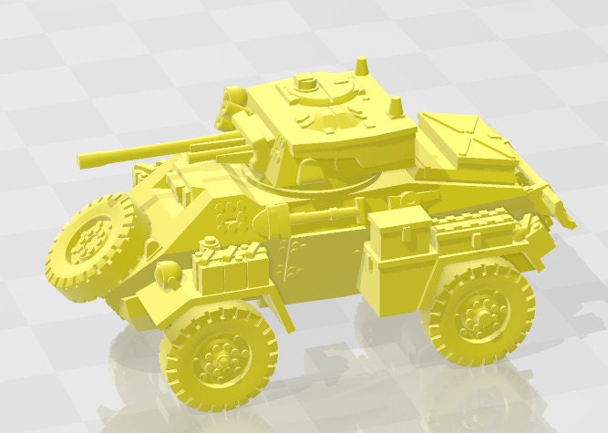 Humber mk II-IV - 1:100 scale - Canada - Tanks - Armored Vehicle - World Of Tanks - War Game - Wargaming - Axis and Allies - Tabletop Games