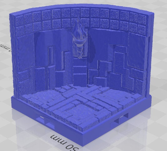 Aztlan Corner And Curve Walls - Pathfinder - Dungeons & Dragons - RPG - Tabletop - Terrain - 28 mm / 1" - - Aether Studios
