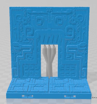 Aztlan Doors And Doorways - Pathfinder - Dungeons & Dragons - RPG - Tabletop - Terrain - 28 mm / 1" - - Aether Studios